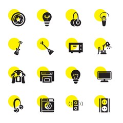 Sticker - electrical icons