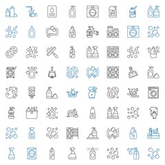 Canvas Print - soap icons set