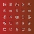 Editable 25 archive icons for web and mobile