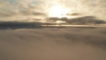 Incredible Aerial View From A Balloon Through Clouds