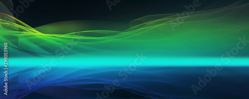 linien wellen bewegung horizont banner