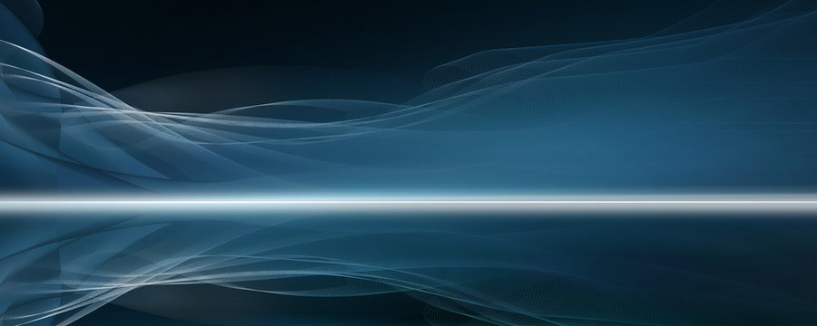 linien wellen bewegung horizont banner