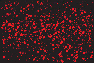 Wall Mural - Halftone abstract black random dots. Vector