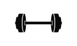 dumbell, barbell icon vector