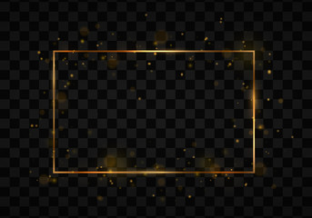 Poster - Shining golden rectangle