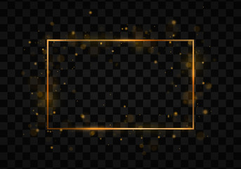 Poster - Shining golden rectangle