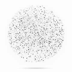 Wall Mural - Halftone abstract black random dots. Vector