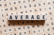 Average word concept on cubes