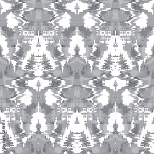 Creative seamless psychedelic pattern. Many geometric spots overlap each othe...