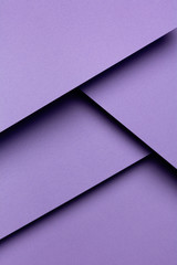 Purple geometric shapes. Material design concept
