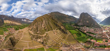 Aerial View Of Ollantaytambo, Peru
