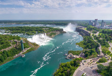 Aerial View Of The Niagara Falls, Canada-USA