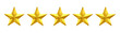 5 out of 5 stars rating. Five golden stars