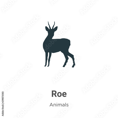 Fotografía Roe vector icon on white background