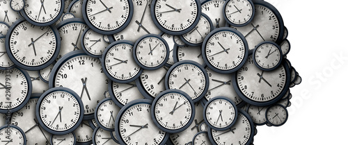 Fotografía Concept Of Time Thinking