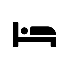 Sticker - bed icon trendy