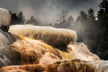 Wall Mural - Mammoth Springs. Yellowstone National Park, Wyoming