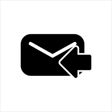Mail icon with trendy flat line style icon for web, logo, app, UI design. isolated on white background. vector illustration eps 10