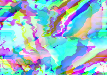 Poster - Abstract background with vibrant colorful ripple and color shift