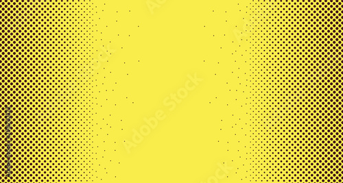 yellow color sunburst pop art background Poster Mural XXL