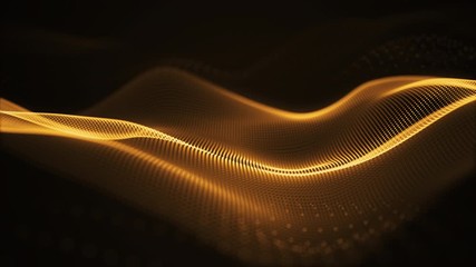 Wall Mural - particle luxury gold abstract background wavy movement for happy new year and merry christmas festiv