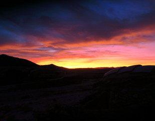 Poster - Coucher de soleil, Andalousie. Espagne.