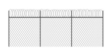 Realistic Metal Chain Link Fence