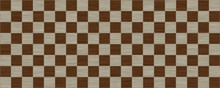 Vintage Brown Checkerboard Texture Background