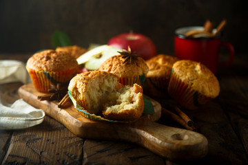 Sticker - Homemade apple muffins with spices