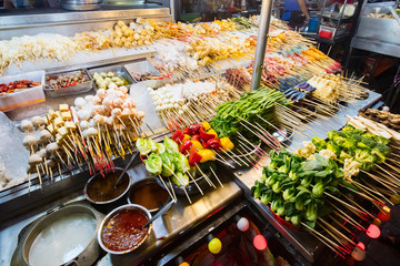 Jalan Alor Street Food Market Kuala Lumpur Malaysia