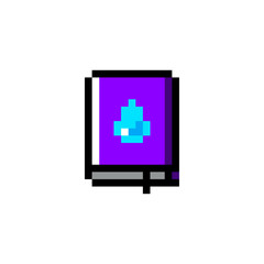Fototapete - Pixel art, game item, icon and objects for the design. Vector illustration. Fantasy world. Old game console.