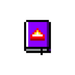 Fototapete - Pixel art, game item, icon and objects for the design. Vector illustration. Fantasy world. Old game console.