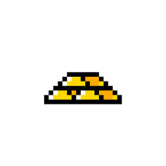Fototapete - Pixel art, game item, icon and objects for the design. Vector illustration. Fantasy world. Old game console.