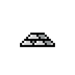 Fototapete - Pixel art, game item, icon and objects for the design. Vector illustration. Fantasy world. Old game console.