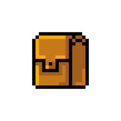 Fototapete - Pixel art, game item, icon and objects for the design. Vector illustration. Fantasy world. Old game console.