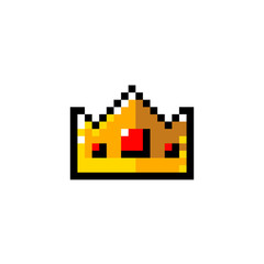Fototapete - Pixel art, game item, icon and objects for the design. Vector illustration. Fantasy world. Old game console.