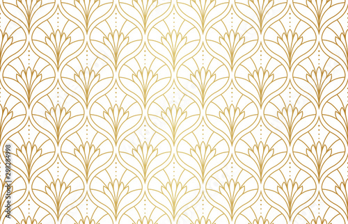 Fotomural Seamless Arabesque Floral Pattern
