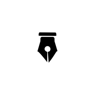 Pen tool icon. Edit button. Design logo