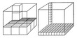 Comparison Of Units Of Cubic Measure vintage illustration.