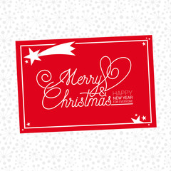Wall Mural - christmas labels and badges vector design elements set with greeting card template
