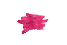 Fuchsia Paint Colour Swatches Brush Strokes On White Background - Frame - Backdrop For Your Project