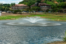 Fountain In The Lake