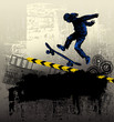 Skateboarding. Extreme sports background