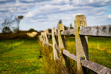 Split Rail Fencing Along Pasture