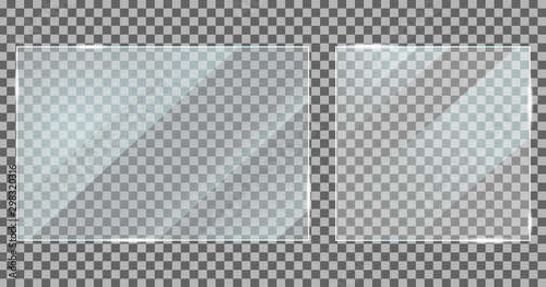 Cuadros en Lienzo Glass with reflection effect in mockup style