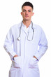 © Ranta Images - Studio shot of young handsome man doctor standing