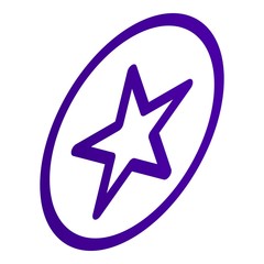 Poster - Star icon. Isometric of star vector icon for web design isolated on white background