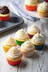 Sticker - cupcake images in colorful cup