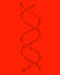 Wall Mural - Abstract structure of human DNA. Vector DNA.