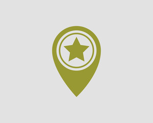 Poster - Map icons. Marker pointer. Pin location vector icon. GPS navigation symbol.